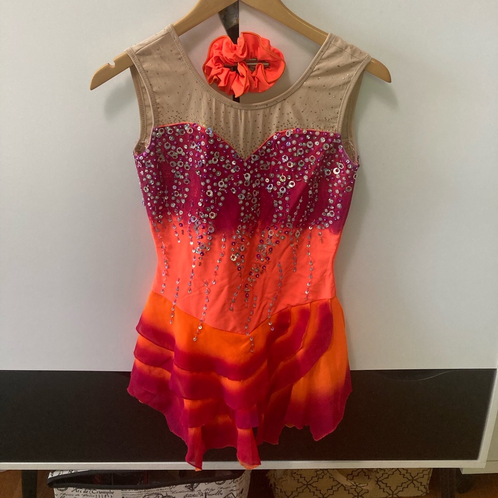 Beautiful figure skating competition dress